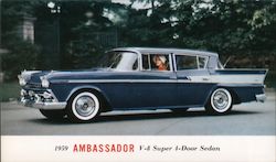 1958 Ambassador V-8 Super 4-Door Sedan Cars Postcard Postcard Postcard