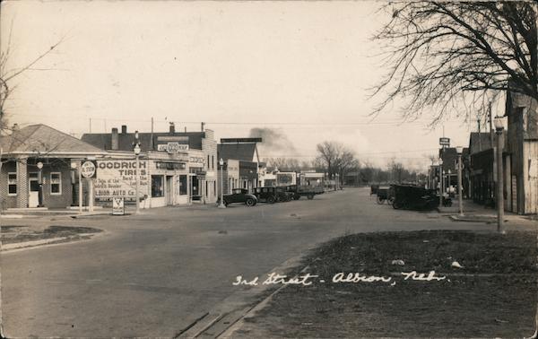 3rd Street Albion, NE New Brunswick Postcard