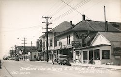 Westward View on Second Street at Corner of J Street Postcard