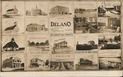 Delano Scenes The Land of Early Products California Postcard Postcard Postcard