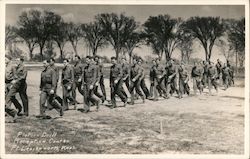 Platoon Drill, Reception Center Postcard