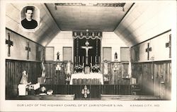 Our Lady of the Highway Chapel of St. Christopher's Inn Kansas City, MO Postcard Postcard Postcard