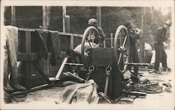 Air Pump for Diving, or Mining Postcard