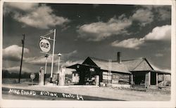 Gulf Gasoline, Mike Friend Station, Route 84 Postcard