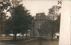 School Building Among Oak Trees Clarence Center, NY Postcard Postcard Postcard