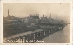 Eastern Entrance to Kiel Canal Boats, Ships Postcard Postcard Postcard