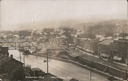 Birdseye View of City Whitehall, NY Postcard Postcard Postcard