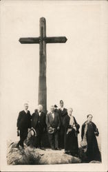 Group Picture, Mt Rubidoux Riverside, CA Postcard Postcard Postcard