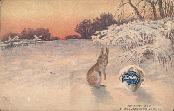 Snowdrift By The Southern Cotton Oil Advertising Postcard