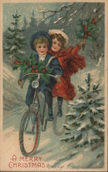 A Merry Christmas Children Postcard Postcard Postcard