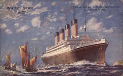 White Star Line R.M.S. Olympic Postcard