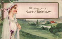 Wishing You A Happy BIrthday Postcard