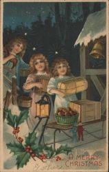 A Merry Christmas Angels Postcard Postcard Postcard