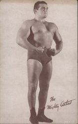 A Wrestler Posing - The Mighty Atlas Arcade Card Arcade Card Arcade Card