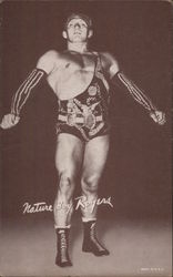 A Wrestler Posing - Nature Boy Rogers Arcade Card Arcade Card Arcade Card