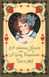 A Jealous Nature And A Loving Disposition Postcard