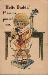 Girl Spanked By Mother Spanking Postcard Postcard Postcard