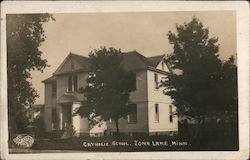 Catholic School Iona Lake, MN C. C. Black Co. Postcard Postcard Postcard