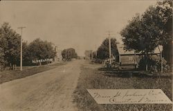 Main Street Looking East Courtland, MN Postcard Postcard Postcard