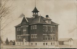 Public High School Building Postcard