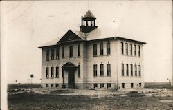 School Building Postcard