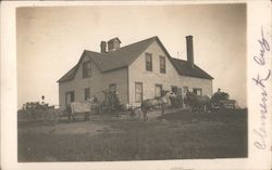 Family Home with Horses and Carraiges Clements, MN Postcard Postcard Postcard