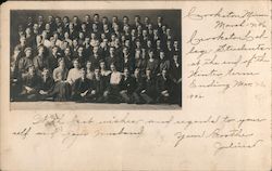 Group photo of men and some women Brookston, MN Postcard Postcard Postcard