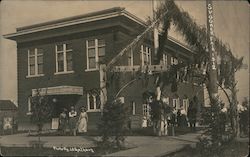 Outside Auditorium - Spooner Fair 1912 Postcard