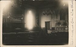 Crow River Church Interior Postcard