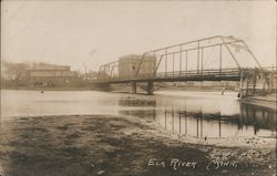 Bridge Over River Postcard