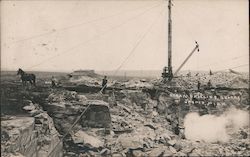 Steam Drilling Quarry Jasper, MN Postcard Postcard Postcard