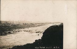 Old Town Falls - Maine or Minnesota? Postcard