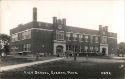 High School Gibbon, MN Postcard Postcard Postcard