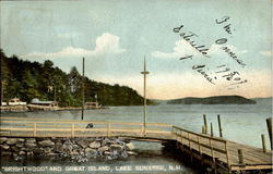 Brightwood And Great Island Lake Sunapee, NH Postcard Postcard