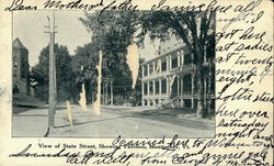 View Of State Street, Showinh Pavilion Postcard