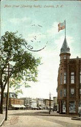 Main Street(Looking South) Postcard