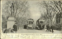 Public Garden Subway Entrance Postcard