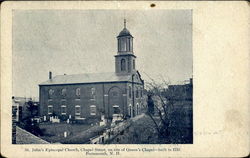 St. John'S Episcopal Church, Chapel Street, On Site Of Queen'S Chapel-Built In 1732 Postcard