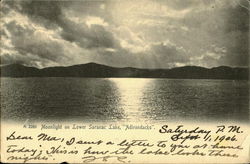 Moonlight On Lower Saranac Lake,"Adirondacks" New York Postcard Postcard