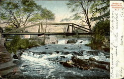 Bridge at Hunts Mills Providence, RI Postcard Postcard