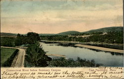 Connecticut River below Seminery Campus East Northfield, MA Postcard Postcard