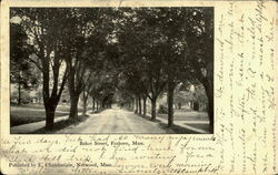 Baker Street Foxboro, MA Postcard Postcard