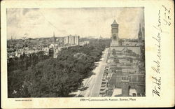 Commonwealth Avenue Postcard