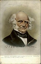 Martin Van Buren, Eighth President Of The U. S. Served One Term - From March 4, 1837 To March 3, 1841 Presidents Postcard Postcard