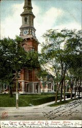 Corner Of Union And Main St Bangor, ME Postcard Postcard