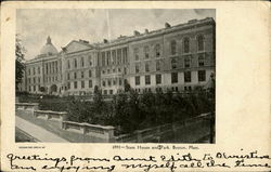 State House And Park Boston, MA Postcard Postcard