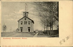 Academy Richmond, ME Postcard Postcard