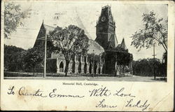 Memorial Hall Postcard