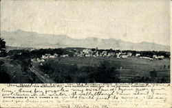 Vergennes From Burroughs Hill, With Adirondack Mountains In The Distance Postcard