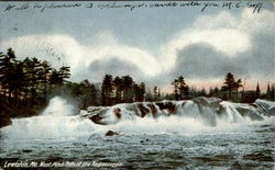 West Pitch Falls Of The Androscoggin Lewiston, ME Postcard Postcard